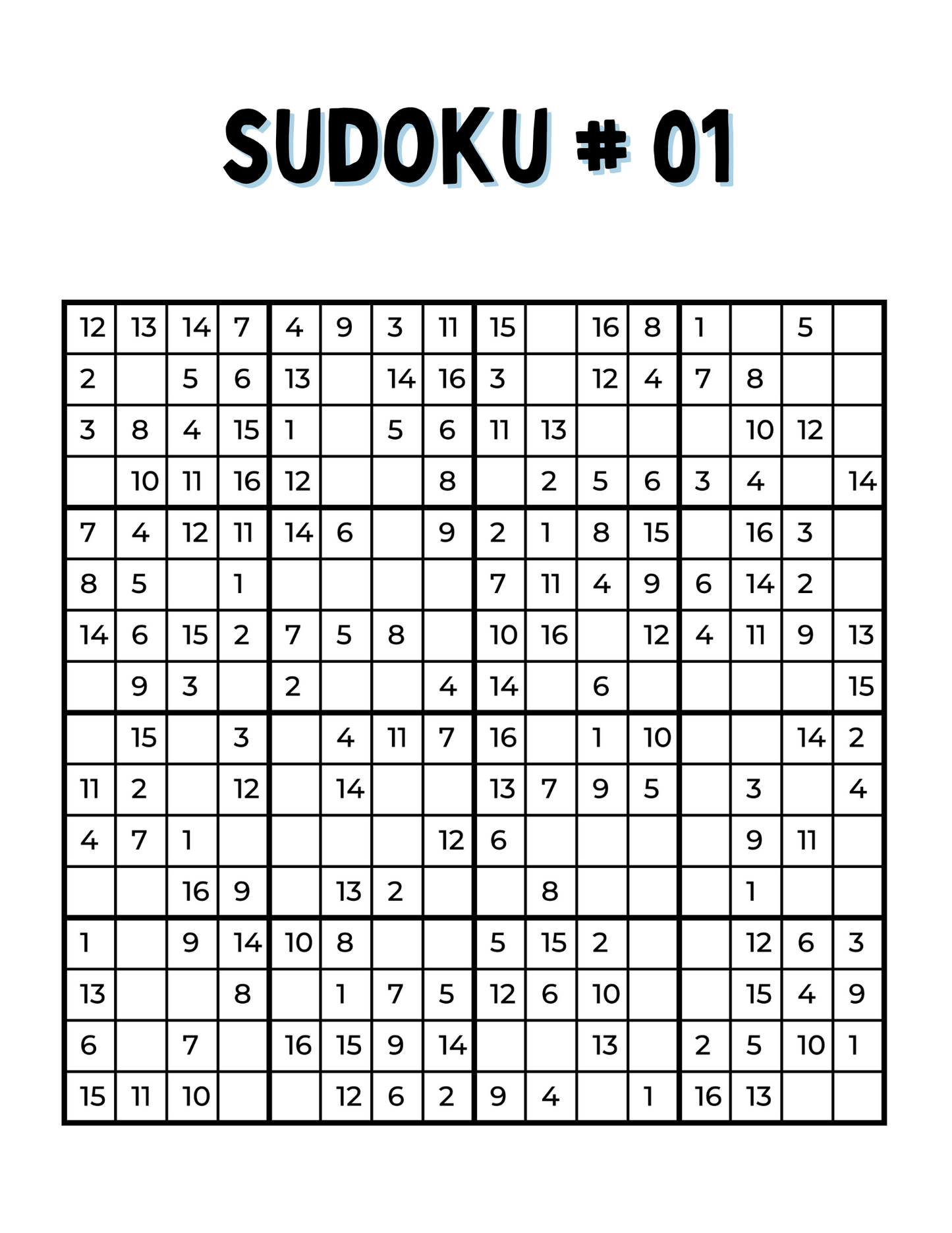 Printable Sudoku Collection | Fun, Challenging Puzzles for All Skill Levels