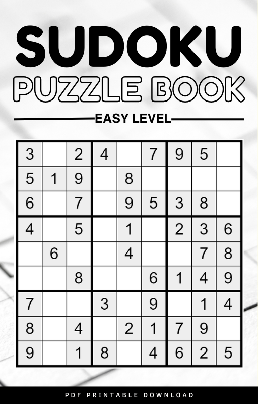Sudoku Puzzle Book Printable PDF