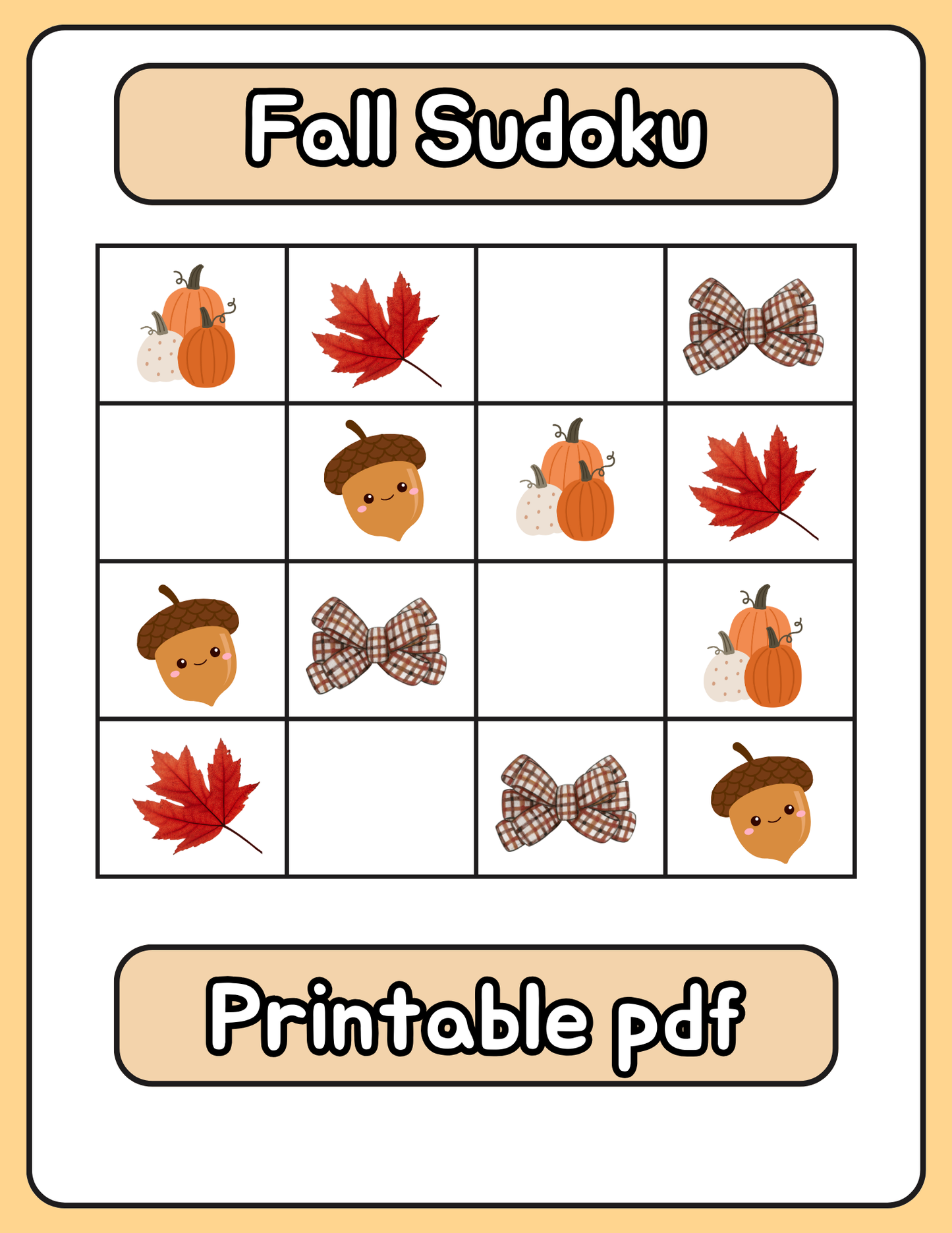 Fun & Easy Printable Sudoku for Kids | Brain-Boosting Puzzles