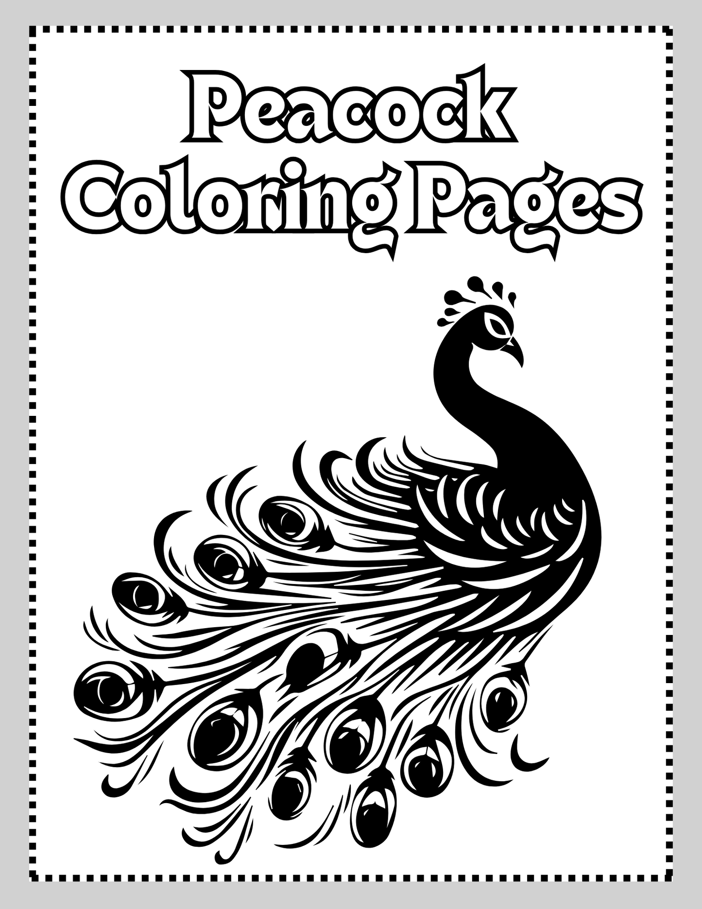 Free Printable Peacock Coloring Pages for Adults