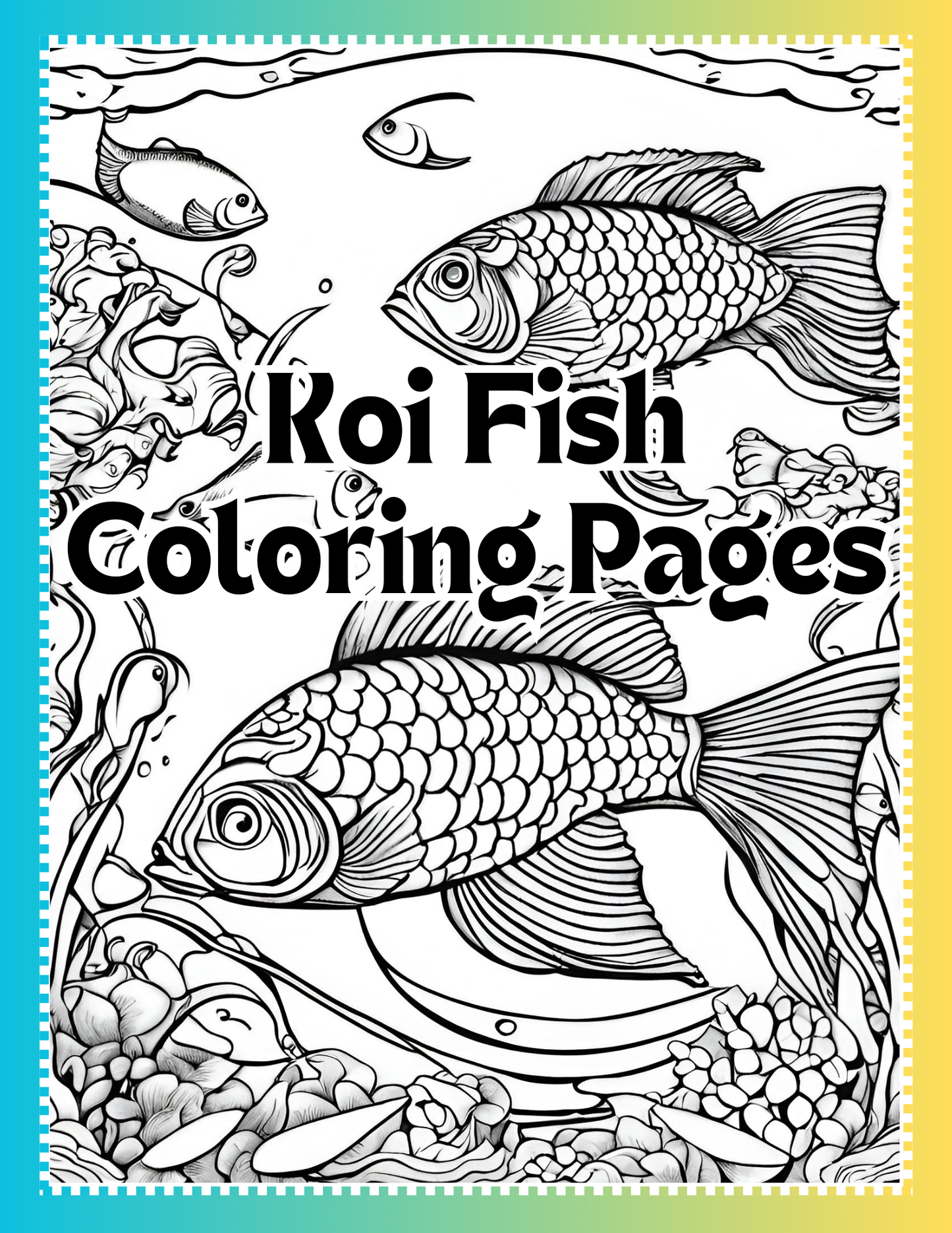 Free Printable Koi Fish Coloring Pages