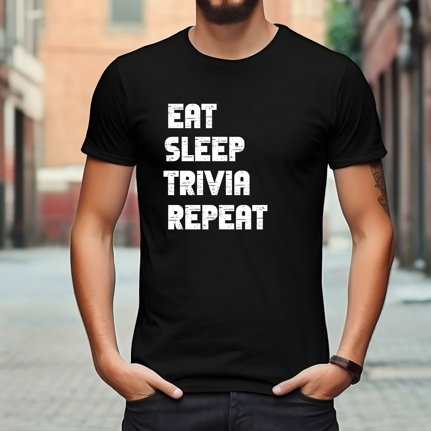 EAT SLEEP TRIVIA REPEAT - T-Shirt