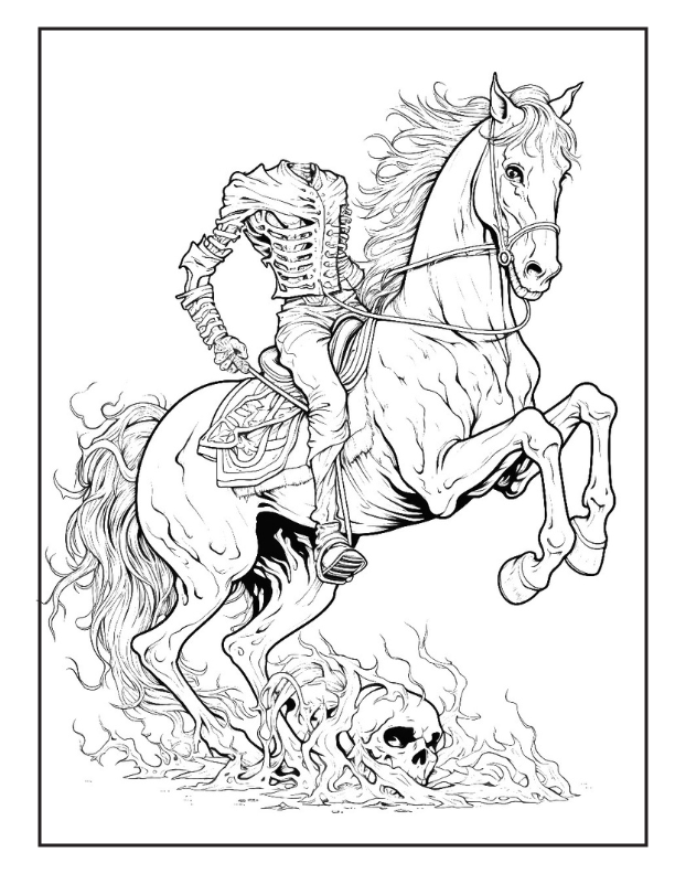 Spooky & Intricate Halloween Coloring Pages for Adults