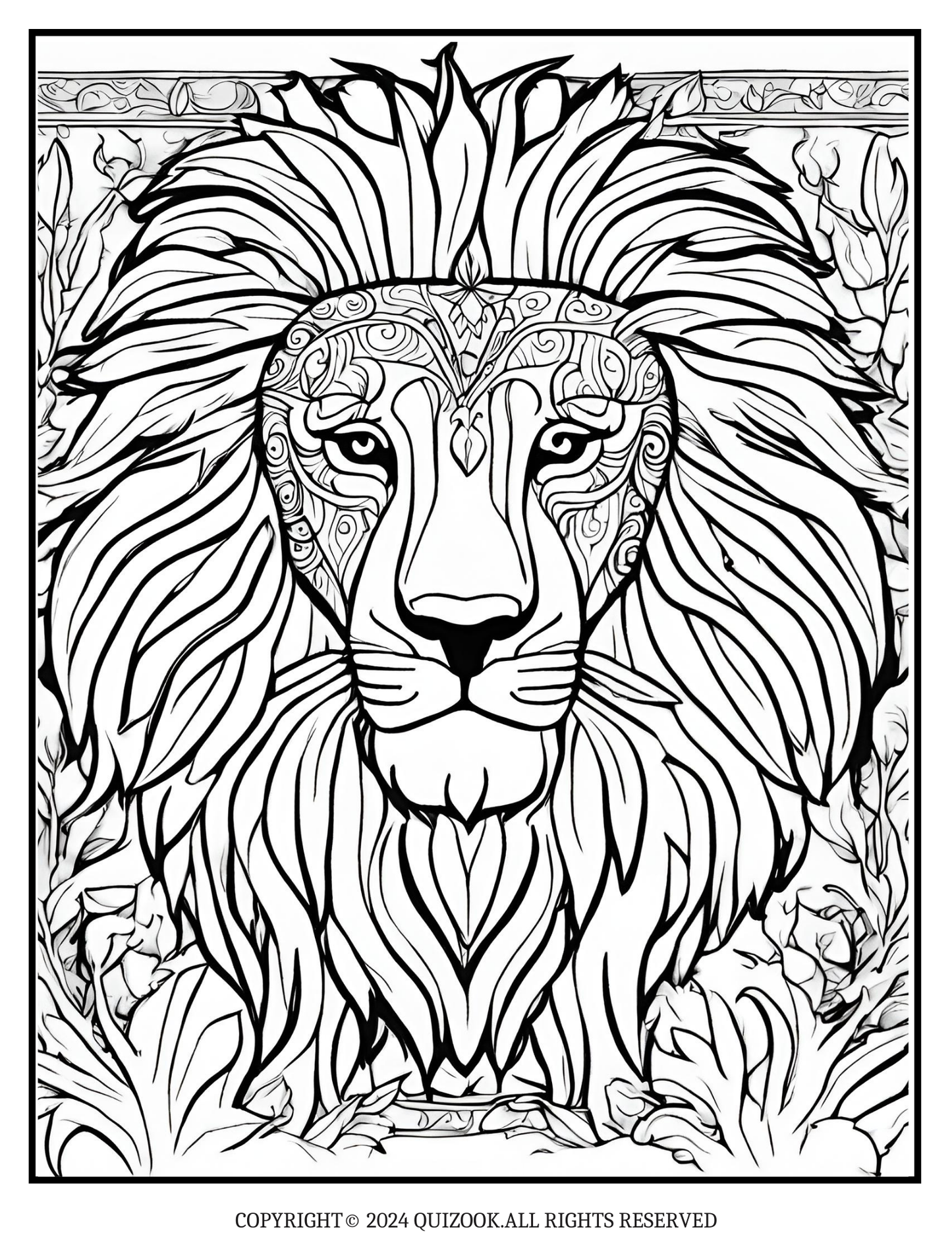 Majestic Lions: 30 Roaring Coloring Pages