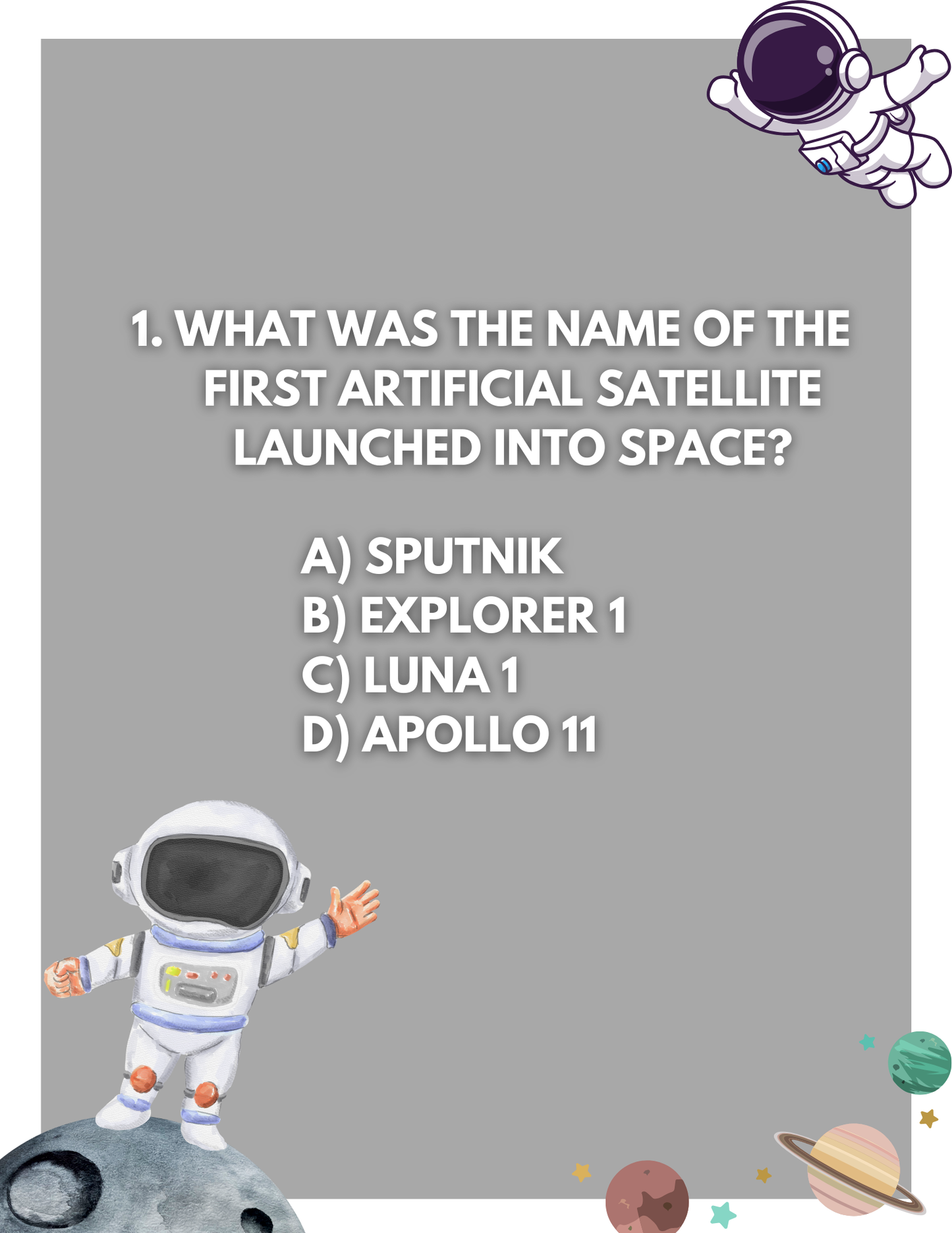 Galactic Adventures: A Space Trivia Workbook