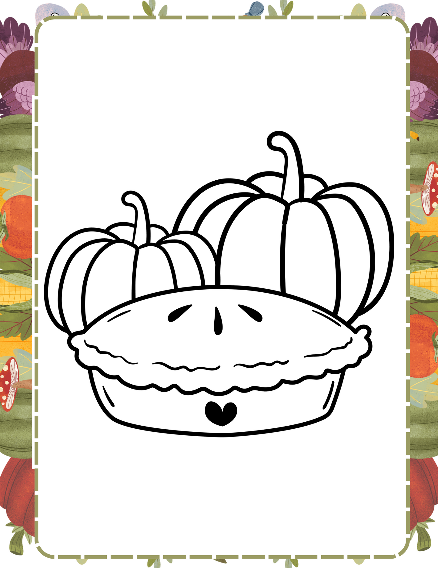Free Thanksgiving Printable Coloring Pages for Kids!