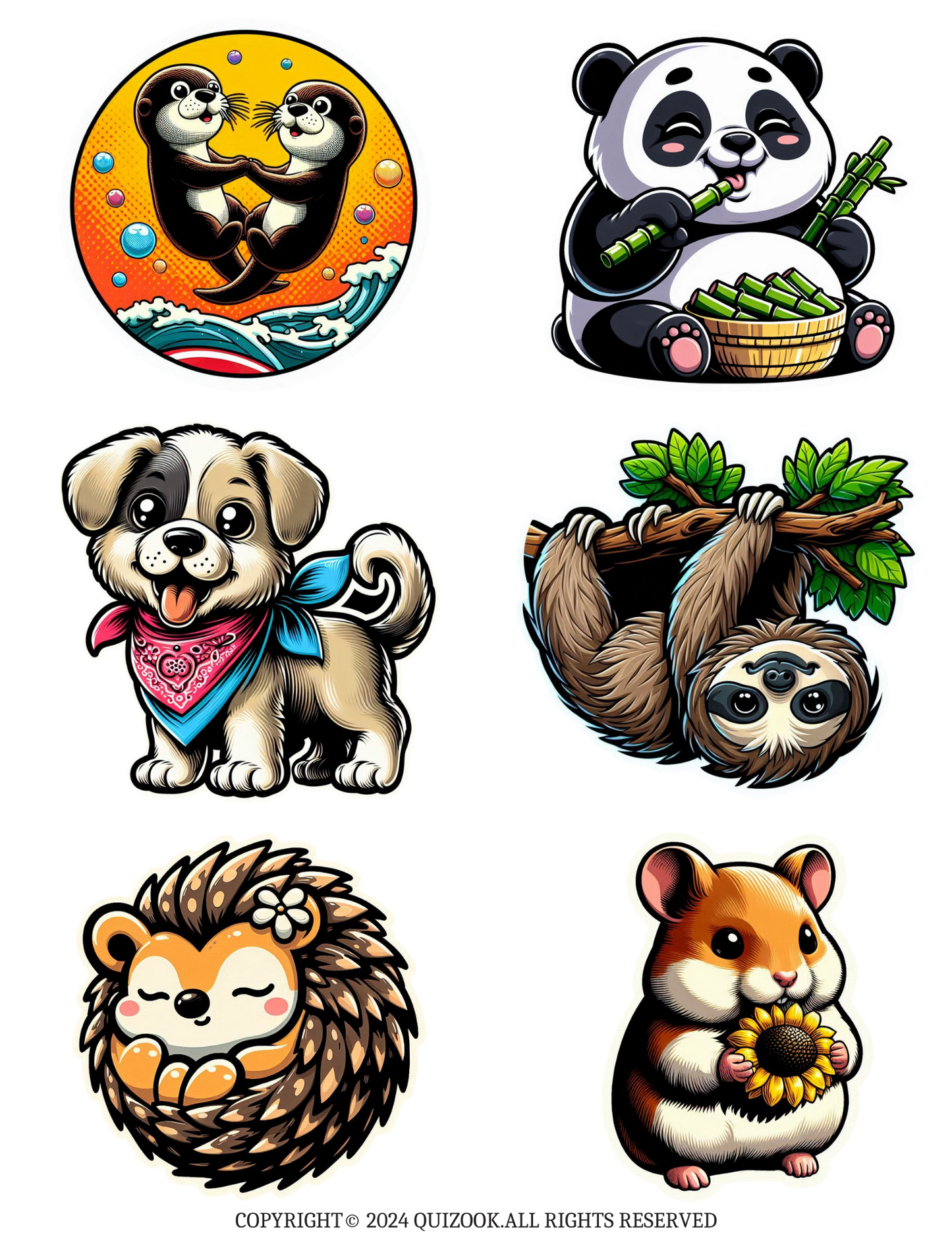 Cute Digital Animal Stickers: Downloadable Collection ages (3-5)