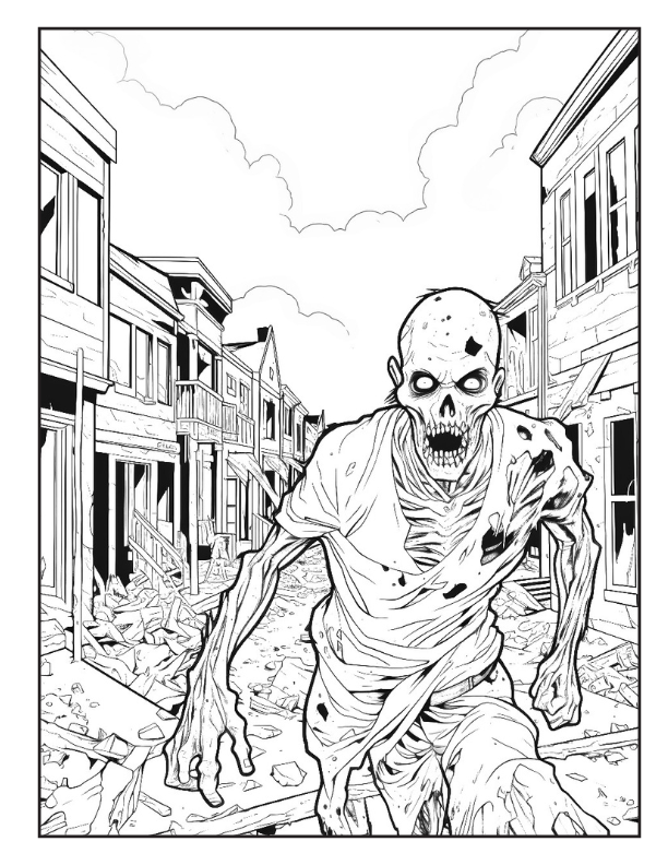 Spooky & Intricate Halloween Coloring Pages for Adults