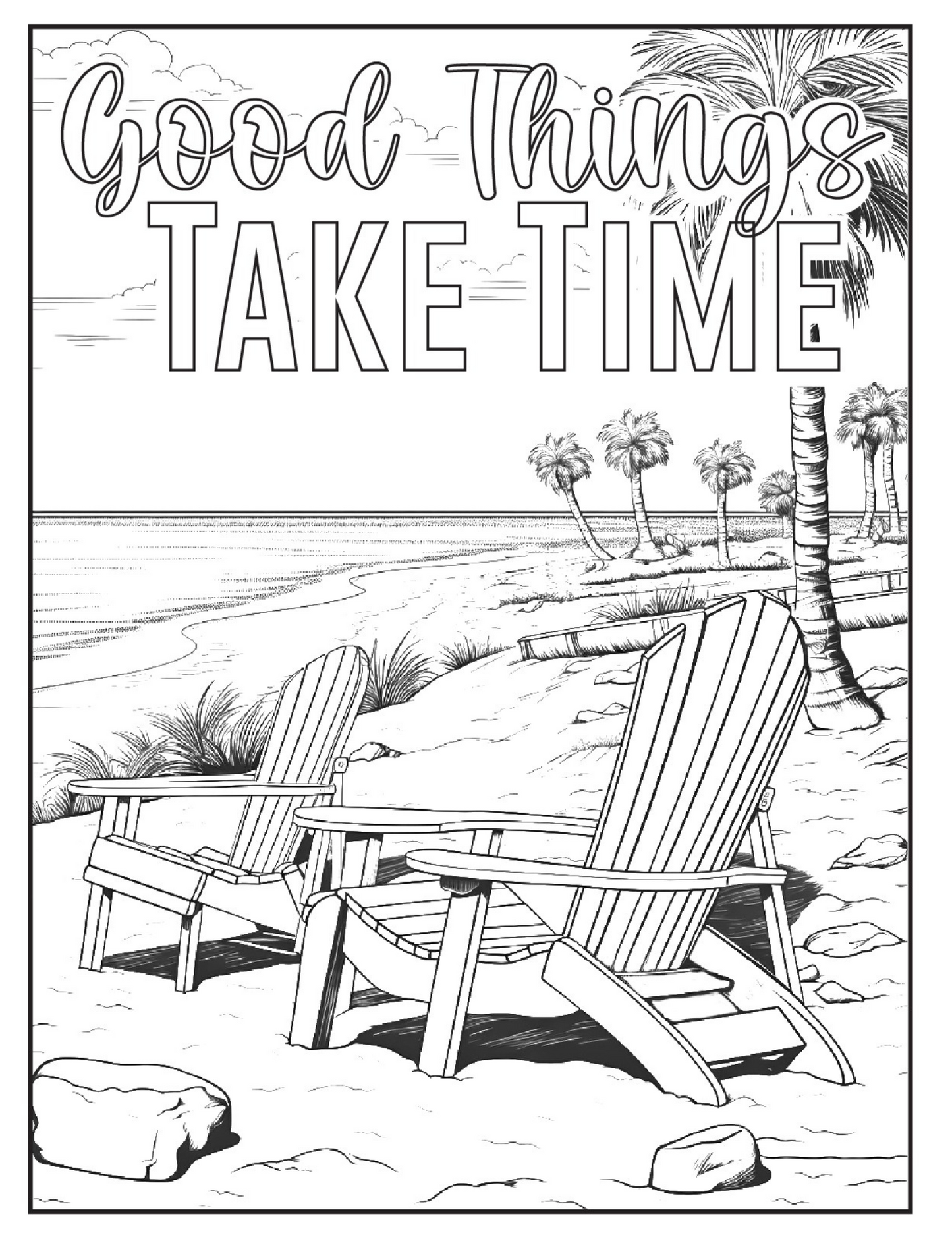 Positive and Inspirational Quotes - Coloring Book