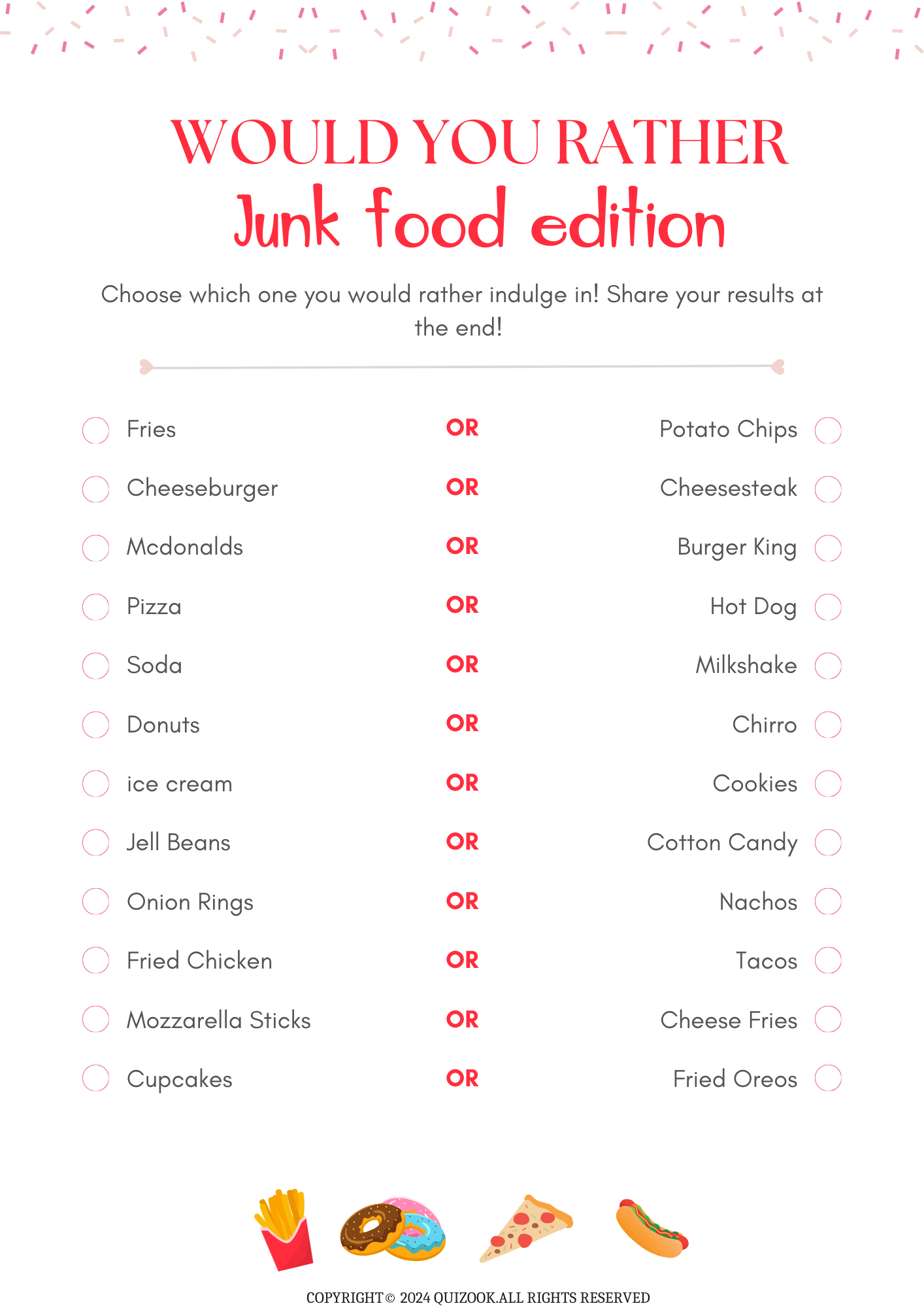 Would You Rather Game for Kids: 50-Page Printable PDF Download