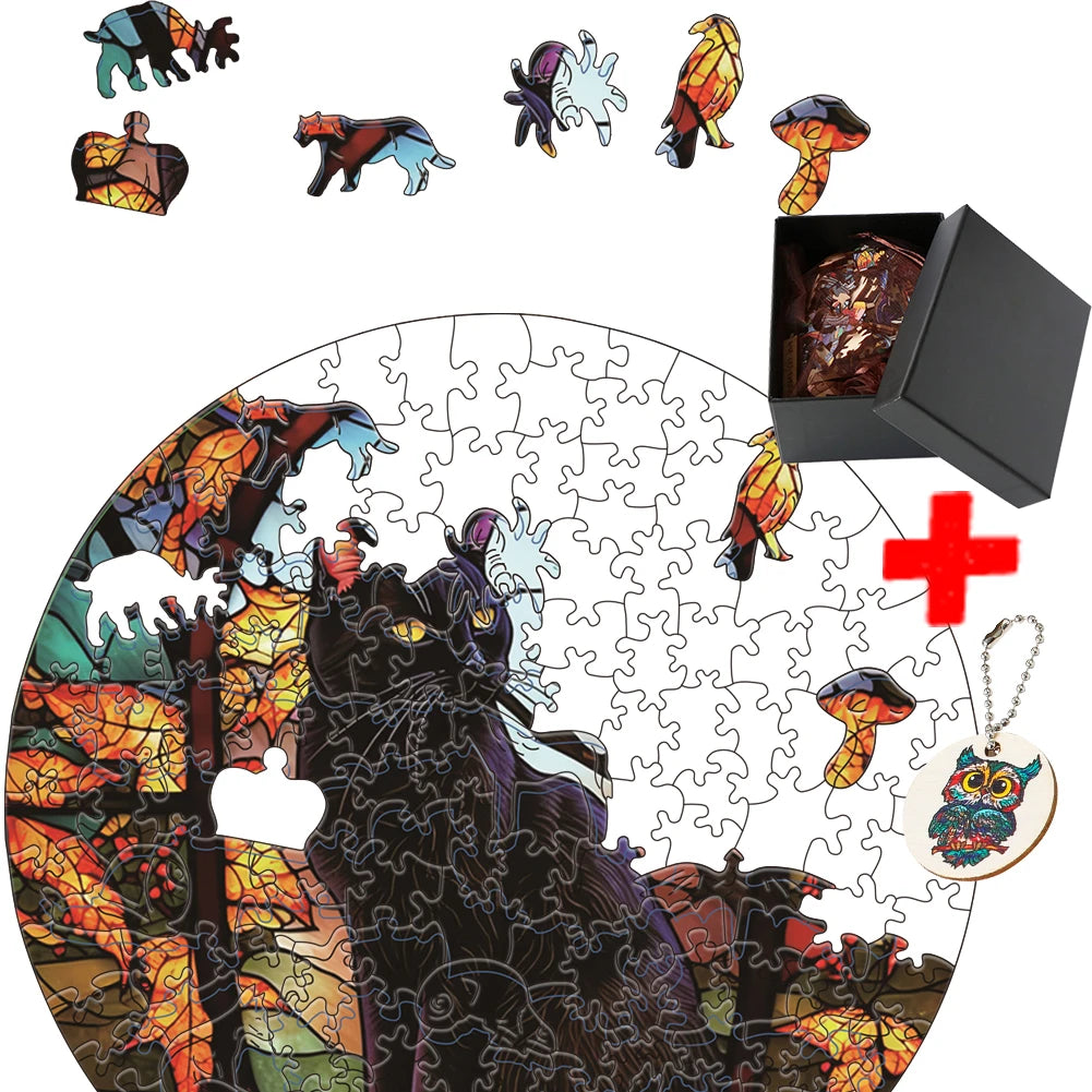 Hell Difficulty Wooden Jigsaw Puzzle 3D Brain Trainer for Adults