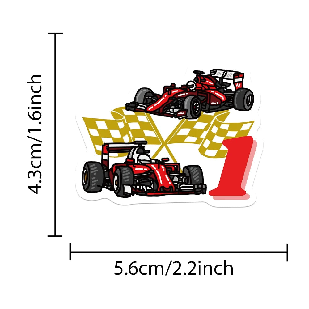 F1 Formula One Racing Stickers 50PCS for Cars, Laptops, and DIY Decorations