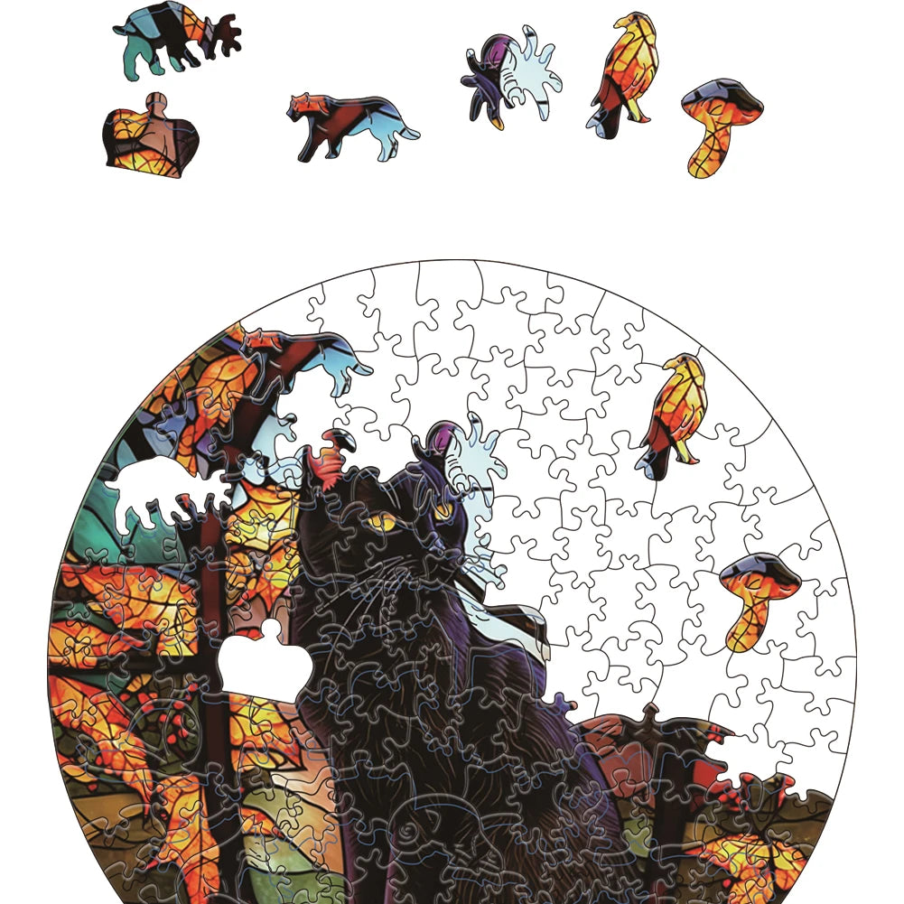 Hell Difficulty Wooden Jigsaw Puzzle 3D Brain Trainer for Adults