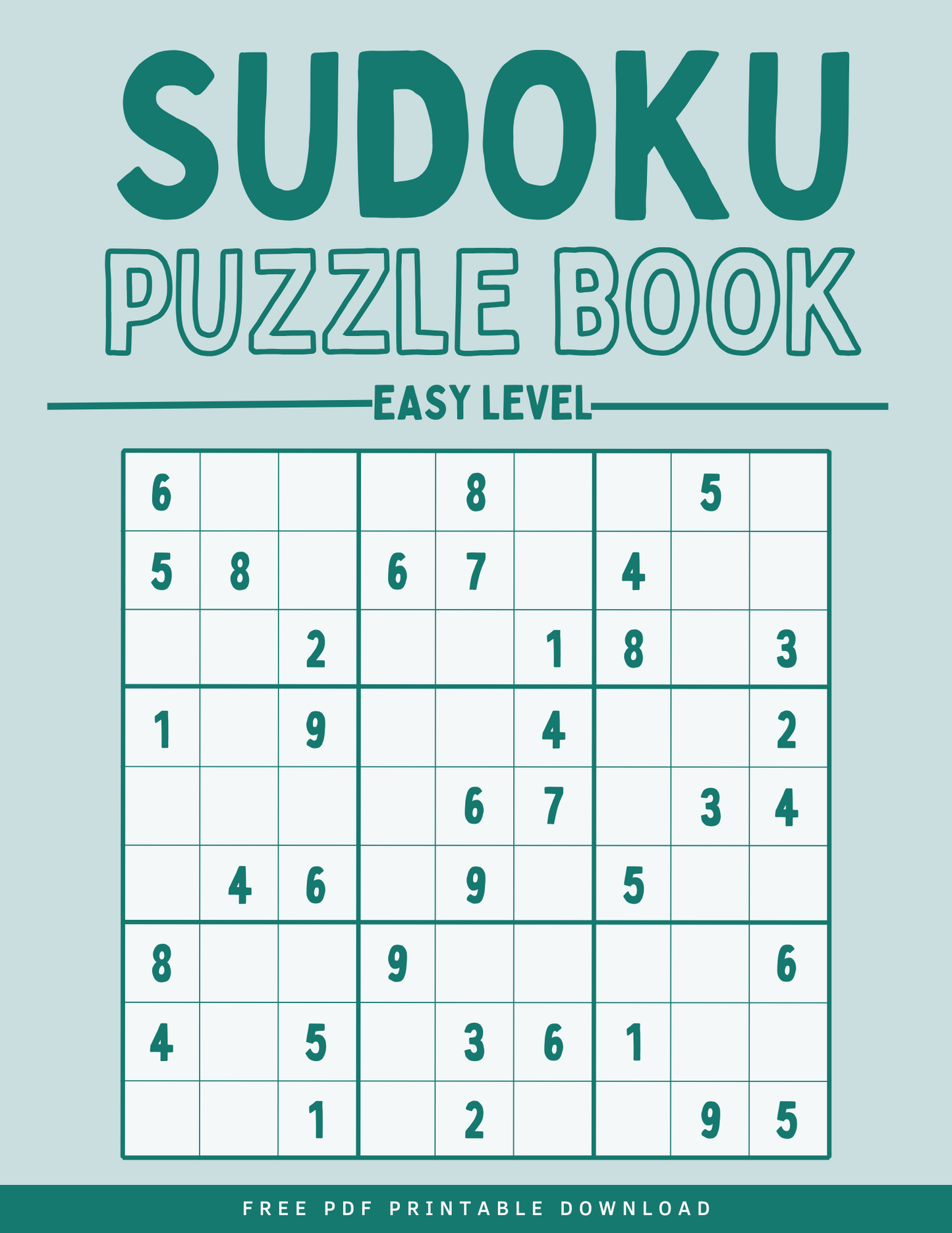 Printable Sudoku Puzzle PDF