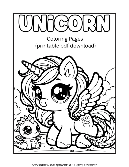 Magical Unicorn Coloring Pages: Printable PDF Collection for Creative Kids