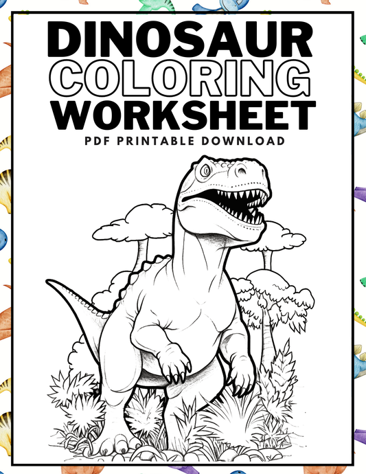 Dinosaurs Galore: 31 Fun and Fierce Coloring Pages