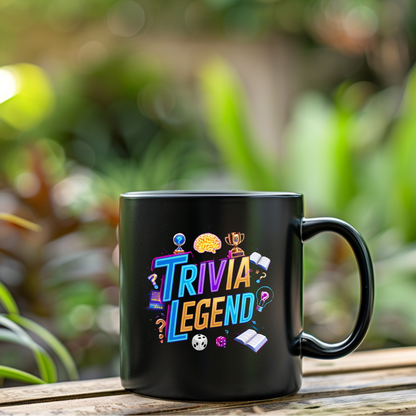 Trivia Legend 11oz Black Coffee Mug