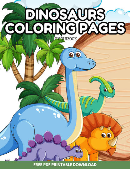 Free Printable Dinosaur Coloring Pages for Kids
