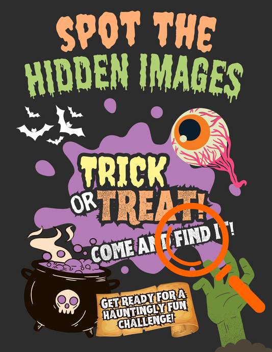 Spot the Hidden Images: Trick or Treat!