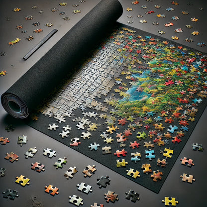 Jigsaw Puzzle Roll Mat for Easy Puzzle Storage & Organization
