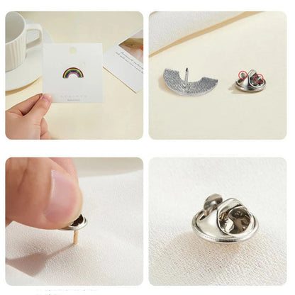 Enamel Badges Set: 10-100PCS of Diverse Icons for Bags and Clothes