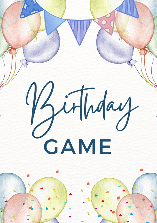 Birthday Game