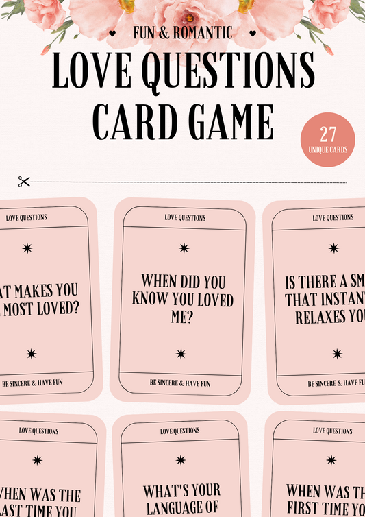 Love Questions Card Game
