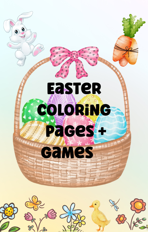 Hop into Easter: Playful Puzzles, Trivia, and Coloring Pages for Creative Kid